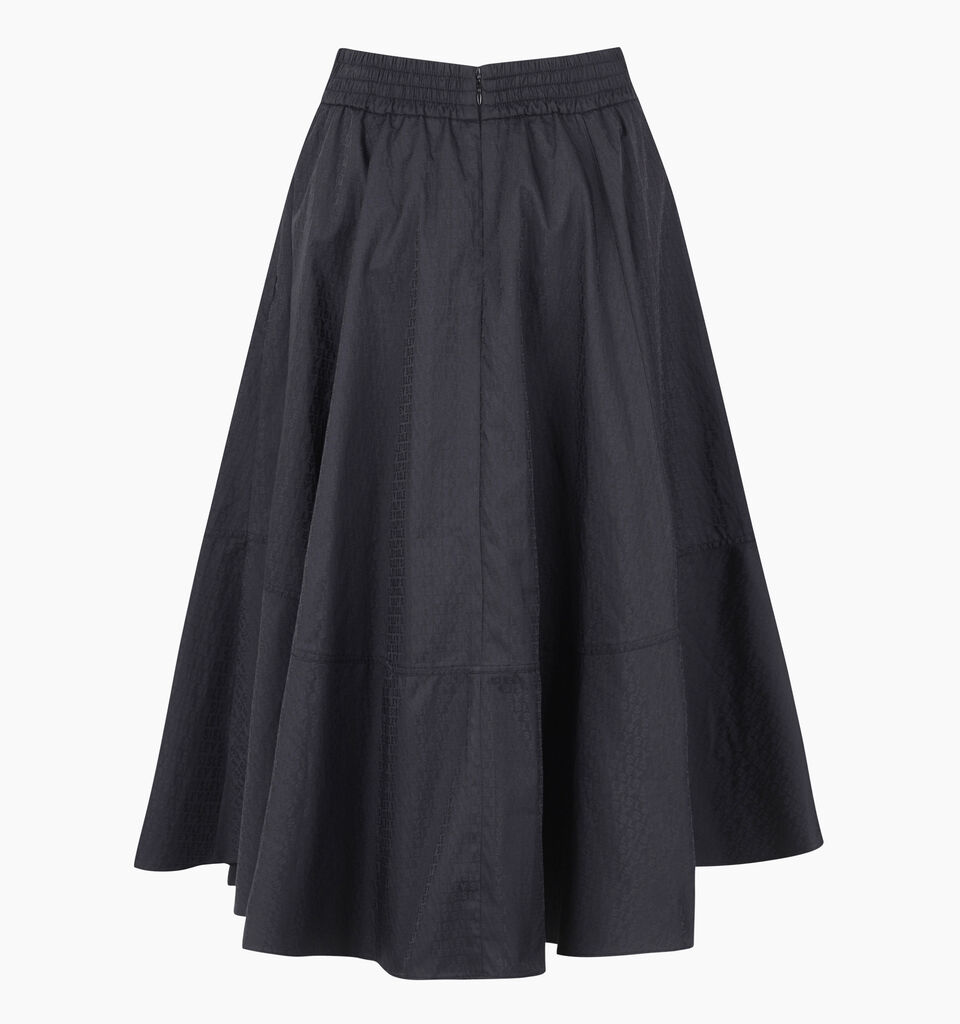 Black skirt with jacquard motif - sisley k longuette skirts - Black | Sisley K image number 2